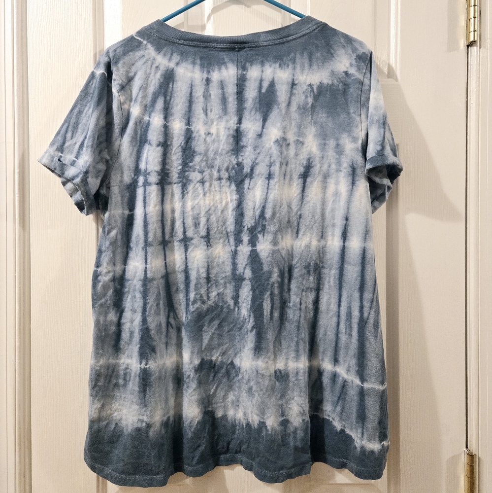 Cute Blue tie dye xl rock & republic shirt - Picture 2 of 4